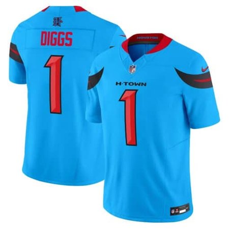 Men's Nike Stefon Diggs Blue Houston Texans Vapor F.U.S.E. Limited Jersey